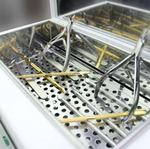 Профессиональный горячий воздушный стерилизатор для инструментов с фильтром и корзиной | Зображення 7