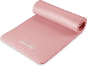 Коврик (мат) для фитнеса Queenfit NBR 1,5см розовый