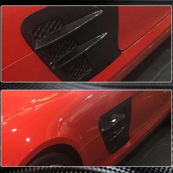 Накладки на передні крила (Сухий карбон) для Mercedes SLS C197 2010-2014 рр | Зображення 4