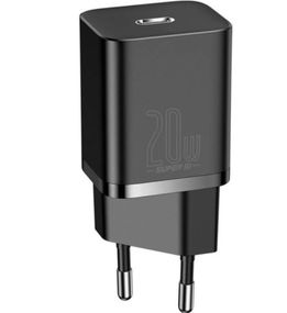 Адаптер сетевой BASEUS CCSUP-B01 Type-C, QC, 3A, черный