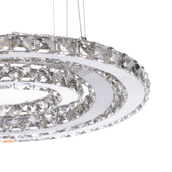 Люстра подвесная хрустальная LED 39W WW CH (BR-969S/3) | Зображення 2