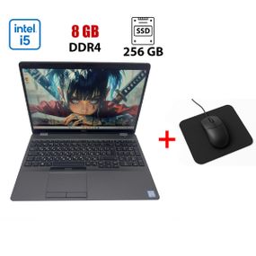 Ноутбук Dell Latitude 5500 / 15.6" (1920x1080) IPS / Intel Core i5-8365U (4 (8) ядра по 1.6 - 4.1 GHz) / 8 GB DDR4 / 256 GB SSD / Intel UHD Graphics 620 / WebCam б/в + Подарунок Мишка та килимок