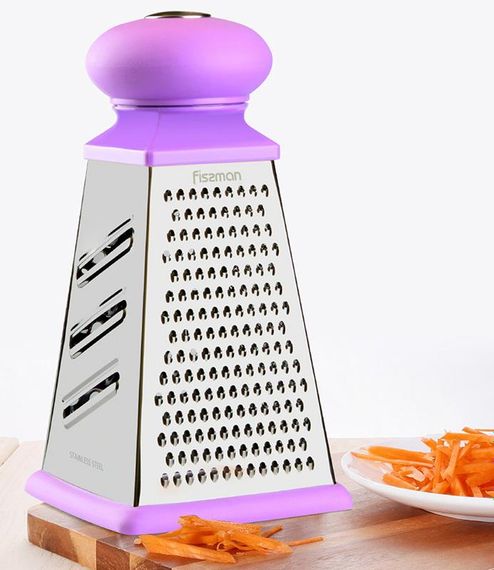Терка 4-х гранна Fissman Meotida Pyramida 21см з пластиковою ручкою | Зображення 4