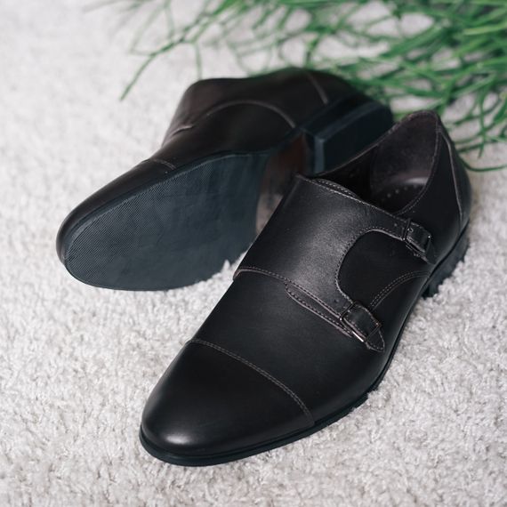 Стильні коричневі туфлі на ремінці Ikos 42 розмір | Зображення 2