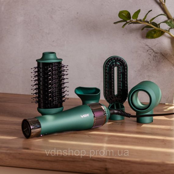 Фен-щітка 4в1 з насадками, 1000 Вт професійний VGR V-493 | Зображення 8