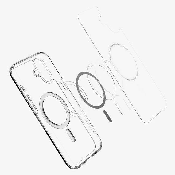 Чохол SGP Ultra Hybrid (MagFit) Apple iPhone 16 Plus (6.7") Прозорий | Зображення 4