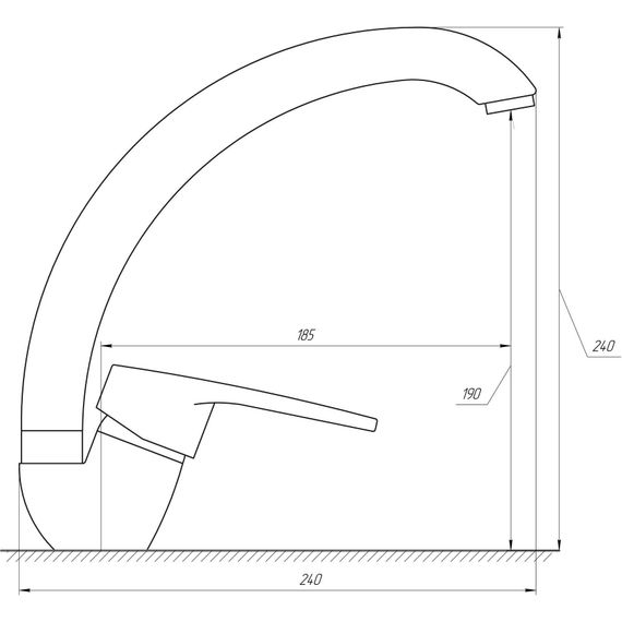 Змішувач для кухні DOMINO SIRIUS DSV-203S | Зображення 1