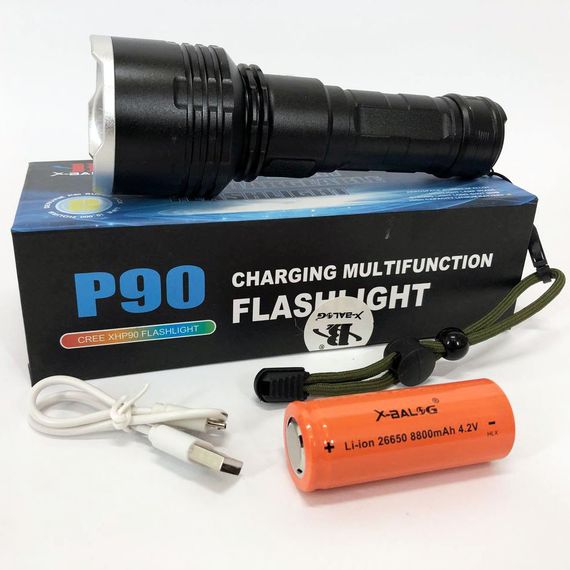 Ліхтарик тактичний акумуляторний X-Balog BL-531-P90 | Ліхтар ручний тактичний | Тактичний TO-709 ліхтар police | Зображення 4