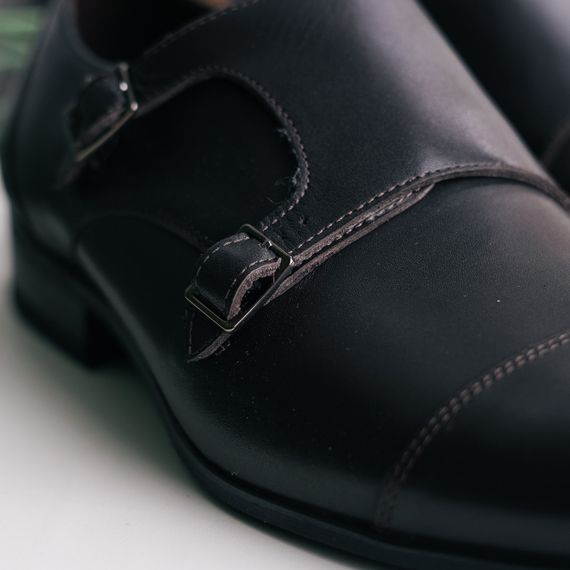 Коричневі чоловічі монки Ікос 42 розмір - справжній чоловічий стиль! | Зображення 2