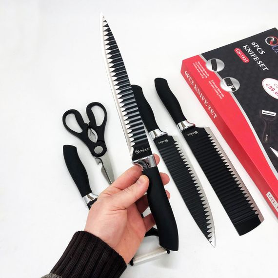 Набір кухонних ножів преміум UNIQUE, Набір ножів для кухарів Професійний кухонний HF-29 | Зображення 5