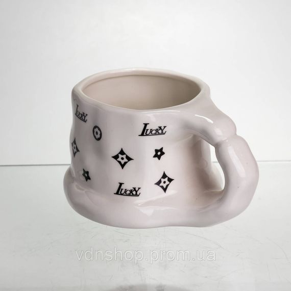 Чашка порцелянова 500 (мл) оригінальна кружка на подарунок чашка для чаю та кави Чорний FM-11A | Зображення 3