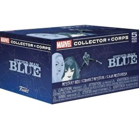 Коробка Фанко Поп Человек Паук Оригинал Funko Pop Marvel Collector Corps Spider-Man Blue Box XL