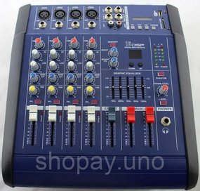 Звуковой микшерный пульт  MX 4200D-2A аудиокшер звуковой микшерный пульт 4-канальный усилитель