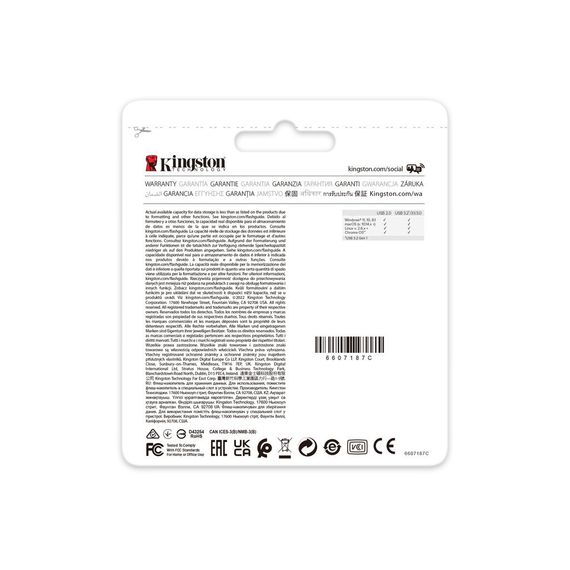 USB флеш накопичувач Kingston 64GB DataTraveler Exodia Onyx USB 3.2 Gen 1 Black (DTXON/64GB) | Зображення 6