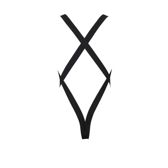 Чоловіче сітчасте боді Passion 040 LEON S/M Black, сітка, резинки | Зображення 5