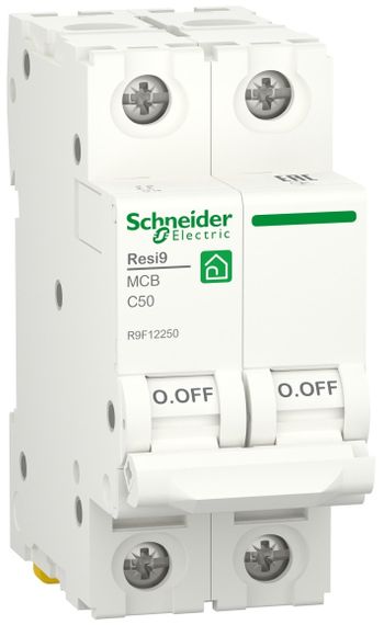 Автоматичний вимикач 2р С50А RESI9 Schneider