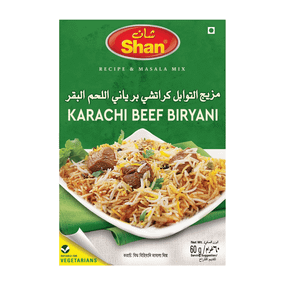 Суміш спецій для рису (яловичого бірʼяні)  Karachi Beef Biryani 50г Shan 788821032027