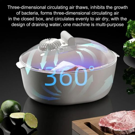 Модернізована машина для розморожування заморожених продуктів машина для розморожування лотків 360° пристрій для розморожування | Зображення 3