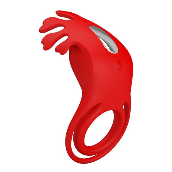 Віброкільце PRETTY LOVE - VIBRATION PENIS RING, Ruben, 7 vibration functions red Sex Aura | Зображення 5