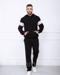 Спортивний костюм колір чорний розміри XL, S, M, L, XXL, 3XL FI_004551