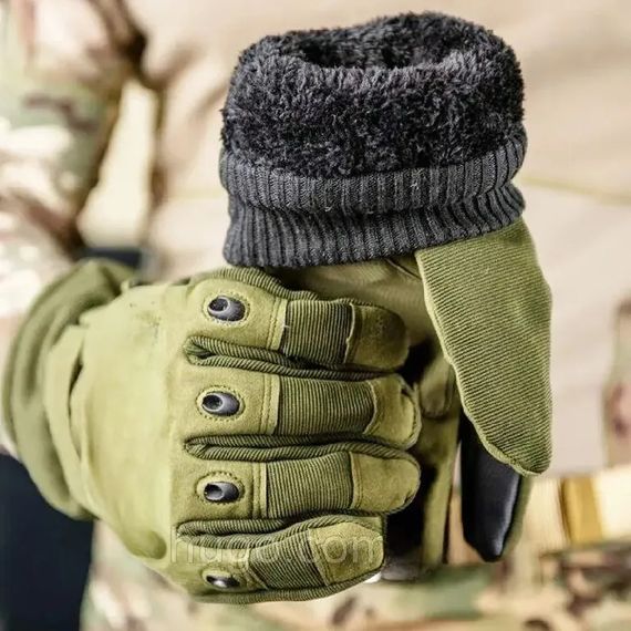 Зимові тактичні сенсорні рукавички -5°C до -20°C XPRO XL, Хакі (23457372501_372) | Зображення 3