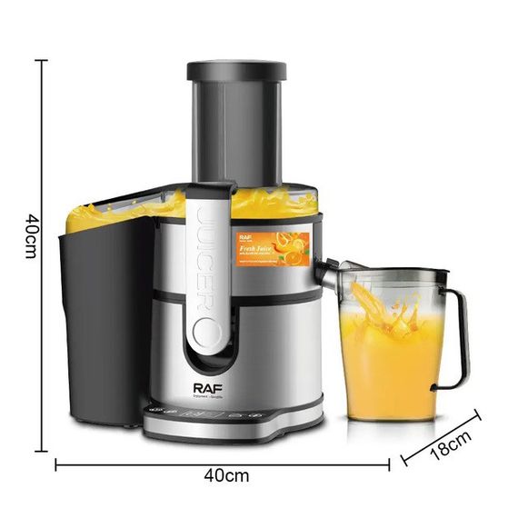 Соковыжималка для овощей фруктов и ягод RAF R.2700 1.1 л 800 Вт, JX-344 Мощная соковыжималка | Зображення 1