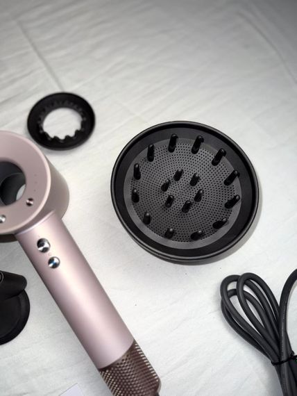 Фен Super Hair Dryer бежевий з іонізацією та турборежимом 5 насадок | Зображення 6