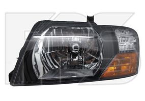 Фара Mitsubishi Pajero Wagon 3 03-07 левая (FPS) механич./электрич., черный отражатель