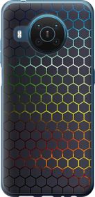 Чехол на Nokia X20 Переливающиеся соты "498u-2532-17620"