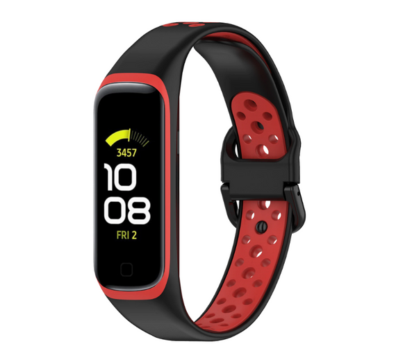Спортивний ремінець Primo Perfor Sport для фітнес-браслета Samsung Galaxy Fit 2 (SM-R220) - Black&Red | Зображення 1