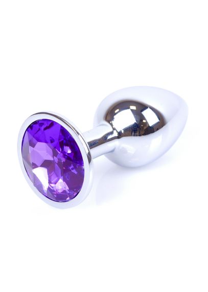Анальна пробка - Jewellery Silver Plug Purple | Зображення 1