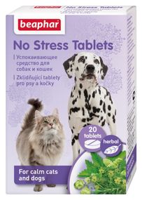 Заспокійливі таблетки для собак та котів No Stress Tablets, 20 табл