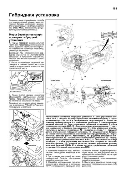 Lexus RX400h / Toyota Harrier Hybrid. Руководство по ремонту и эксплуатации. Книга | Зображення 6