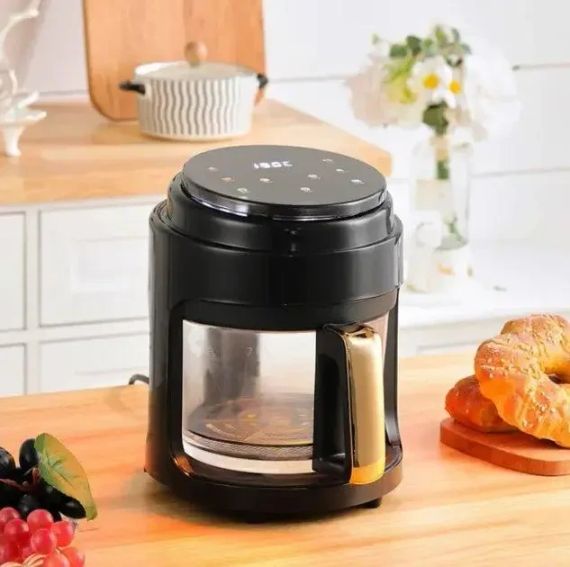 Аэрофритюрница безмасляная сенсорная на 6л Gold Diamond TK9905 3200Вт | Зображення 4