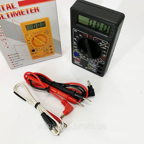 Тестер для електрика HAOYUE DT830C, Тестер напруги цифровий з функцією діодного тесту IY-56 | Зображення 5