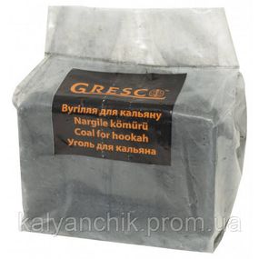 Уголь ореховый для кальян Gresco 0,5 кг без коробки