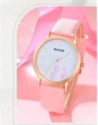 Женский подарочный набор из трех предметов. Часы Montre Femme солнцезащитные очки и кошелек | Зображення 4