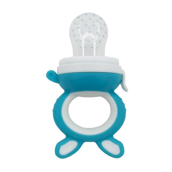 Ніблер для прикорму немовлят "Зайчик" MGZ-0002 (Blue) прогумована ручка | Зображення 1