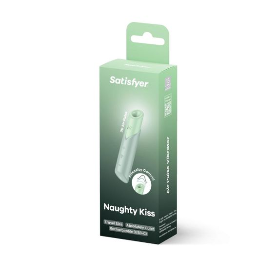 Вакуумний кліторальний стимулятор Satisfyer Naughty Kiss – Air-Pulse, силікон, водозахист, акумулятор | Зображення 6