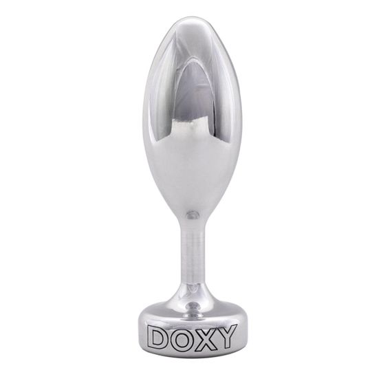 Металева анальна пробка DOXY Butt Plug SMOOTH, гладенька, діаметр 3,3 см Sex Aura