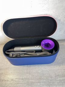 Фен  Super Hair Dryer фіолетовий з іонізацією та турборежимом з кесом на 1 насадку