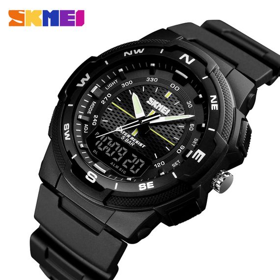 Чоловічий годинник Skmei 1454BKBK Black-Black | Зображення 2
