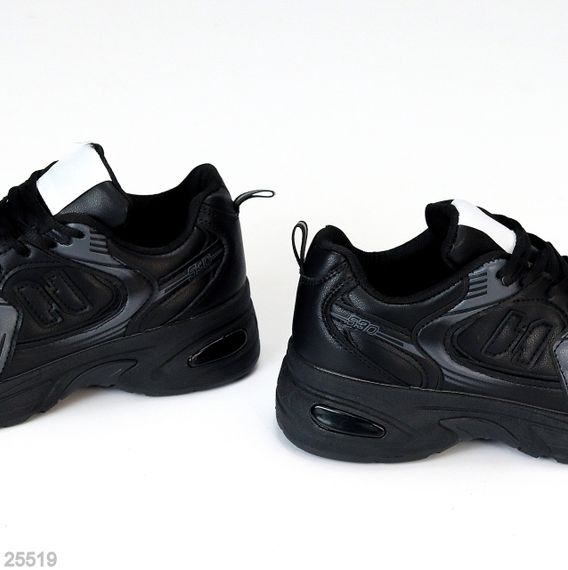 Повсякденні модельні чорні зимові кросівки доступна ціна | Зображення 5