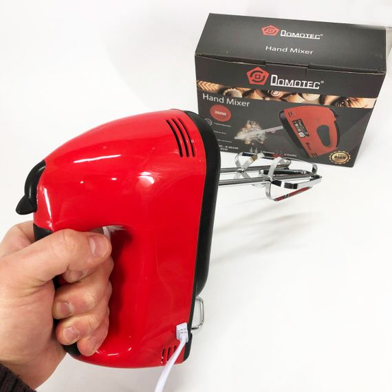 Кухонний ручний міксер хороший DOMOTEC, Міксер двованчиковий побутовий блендер ручний BZ-98 | Зображення 7