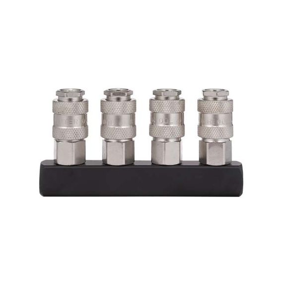 Розгалужувач повітря прямий 1/4", 4 виходи, швидкороз'ємні з'єднання INTERTOOL PT-1856 | Зображення 2