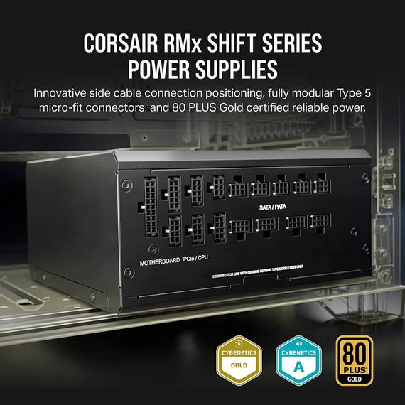 Блок питания Corsair 750W RM750x Shift PCIE5 (CP-9020251-EU) | Зображення 7
