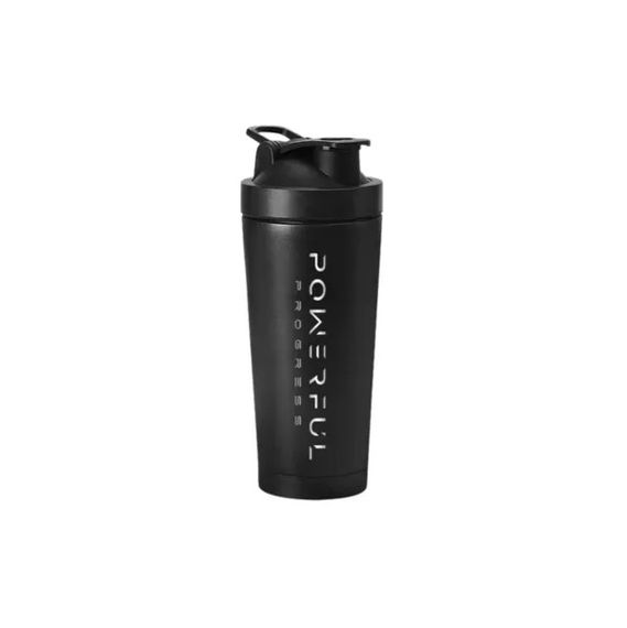 Шейкер Powerful Progress Shaker Steel 750 ml Black