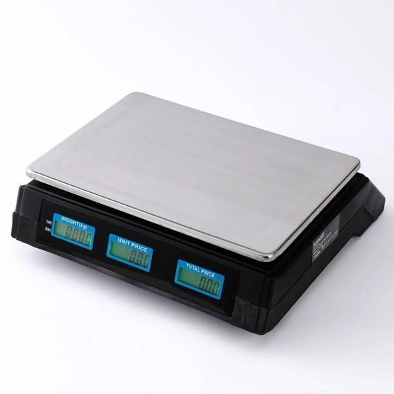 Ваги торгові електронні до 50 кг, MT-208B / Акумуляторні ваги з лічильником ціни / Настільні ваги для торгівлі | Зображення 1