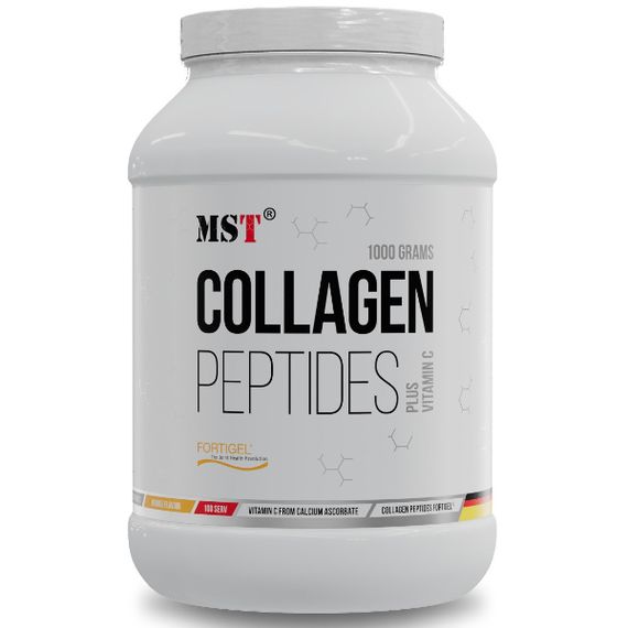 Хондропротектор (для спорта) MST Nutrition Collagen Peptides + Fortigel 1000 g /100 servings/ Orange