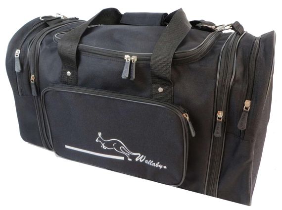 Дорожня сумка з розширенням Wallaby 40 л чорна | Зображення 1